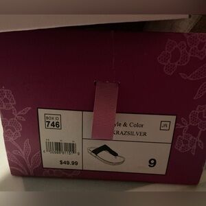 Candie's Glittering Silver Sandals